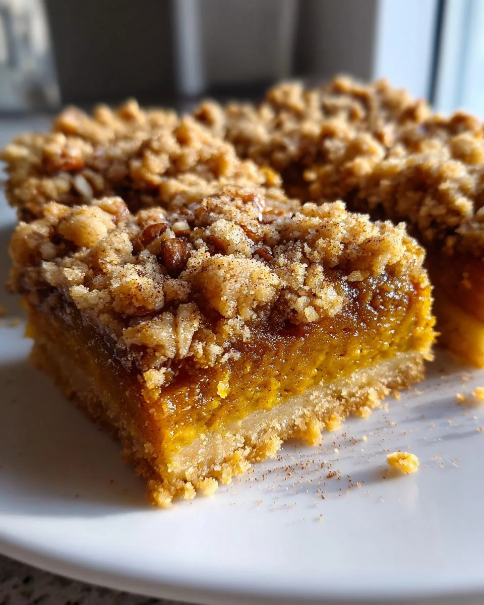 Pumpkin Pie Bars with Streusel Topping - detail 2