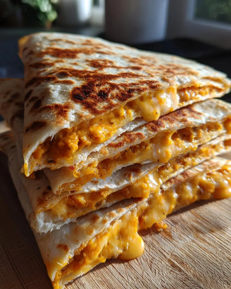 Pumpkin Quesadillas with Cheese - detail 2