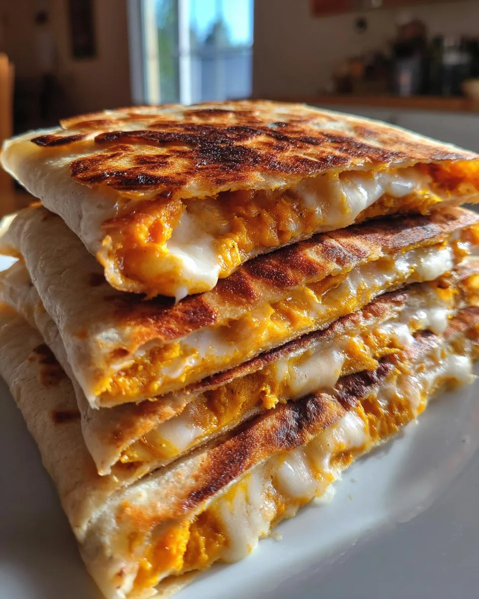 Pumpkin Quesadillas with Cheese - detail 3