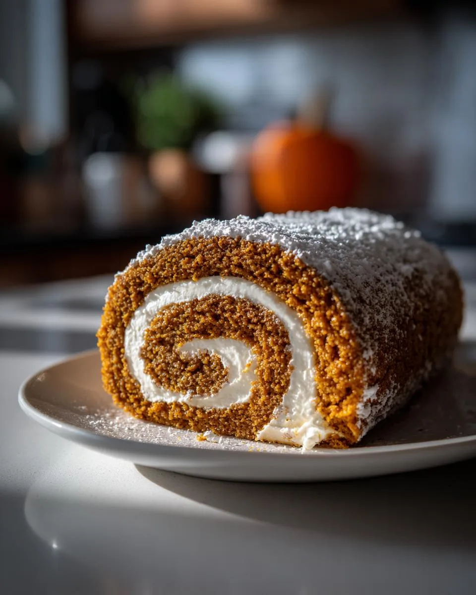 Pumpkin Roll Cake - detail 1
