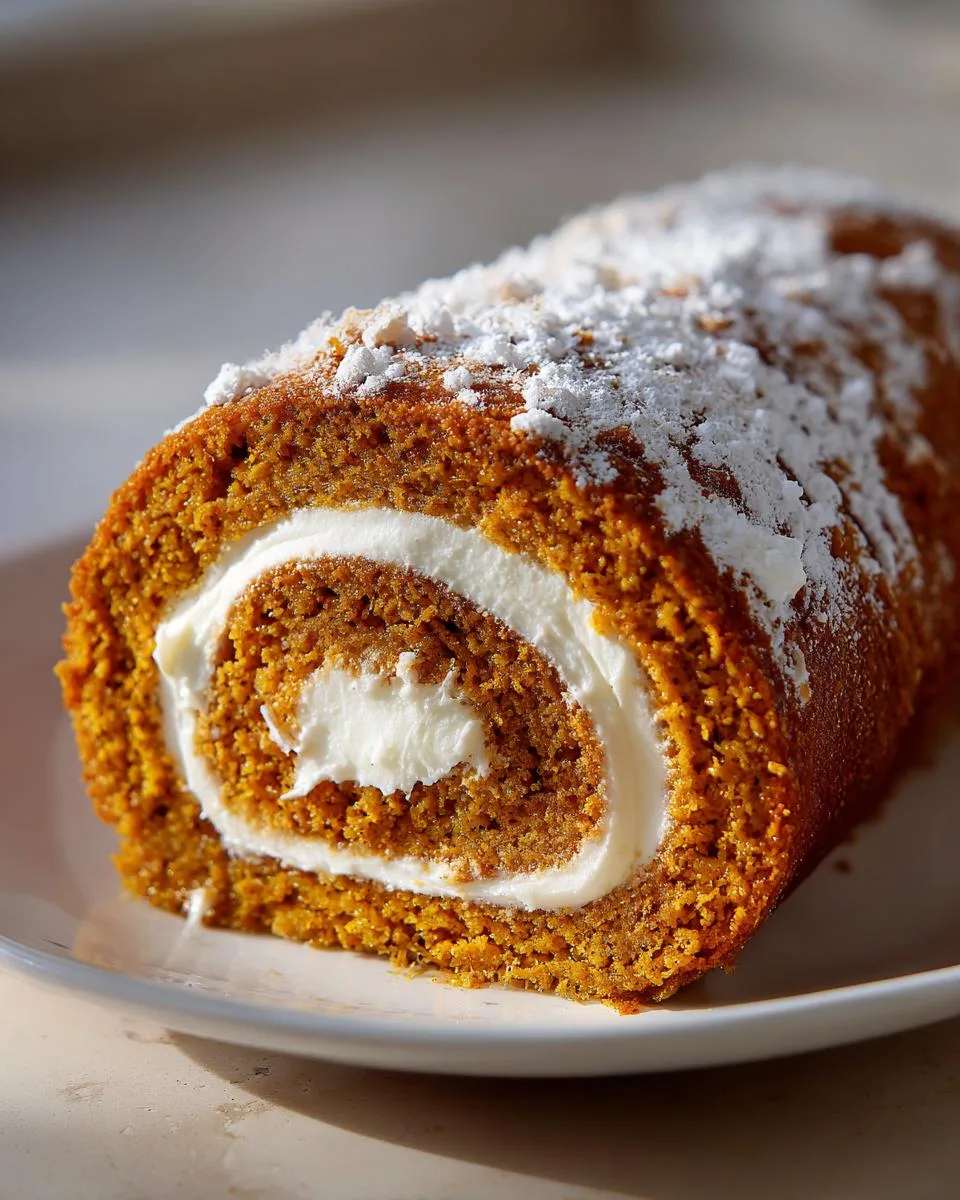 Pumpkin Roll Cake - detail 2