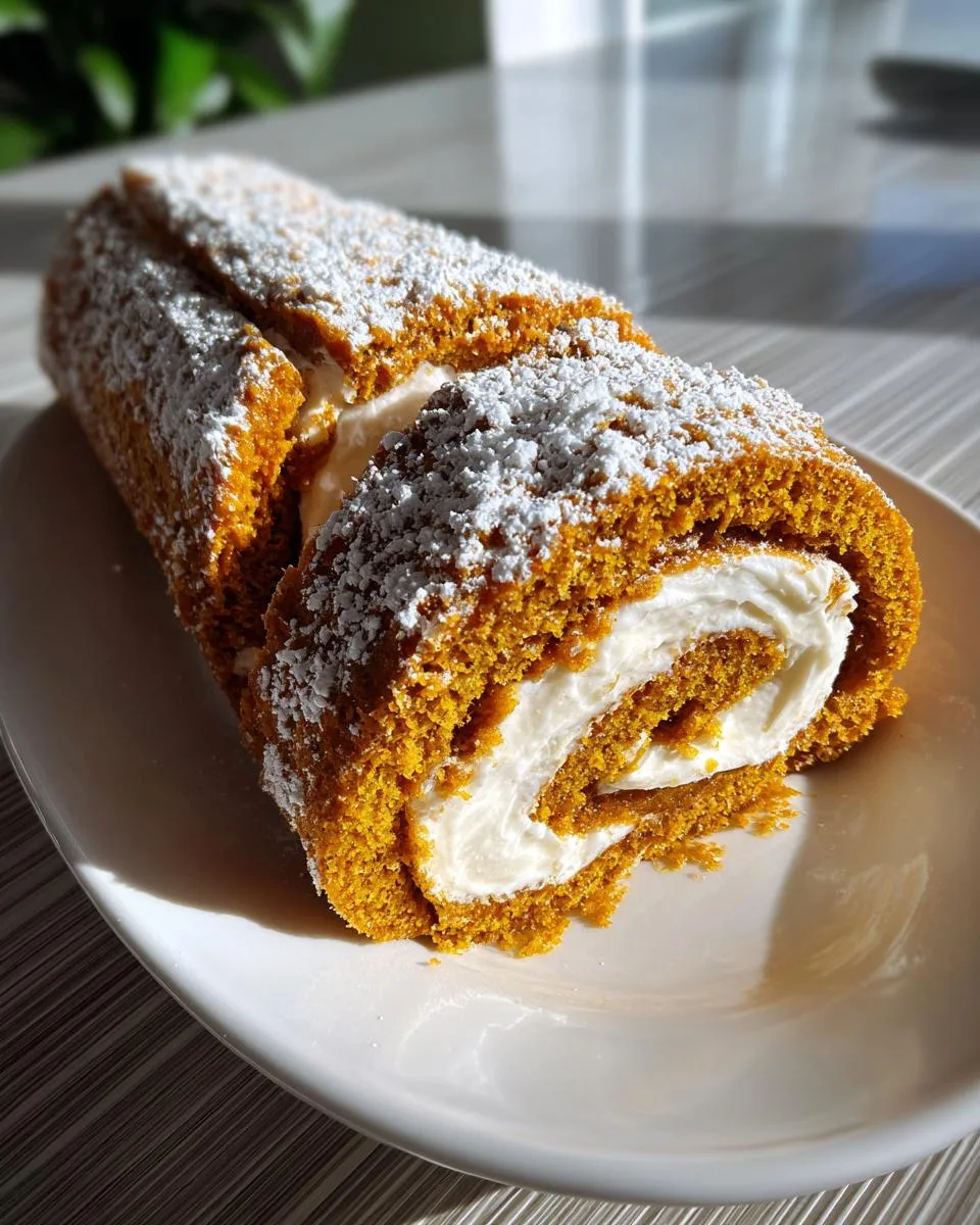 Pumpkin Roll Cake - detail 3