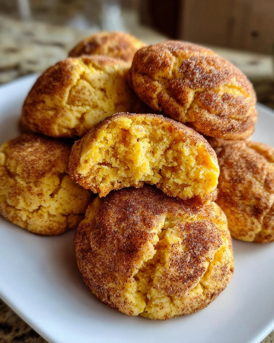 Pumpkin Snickerdoodle Cookies - detail 1