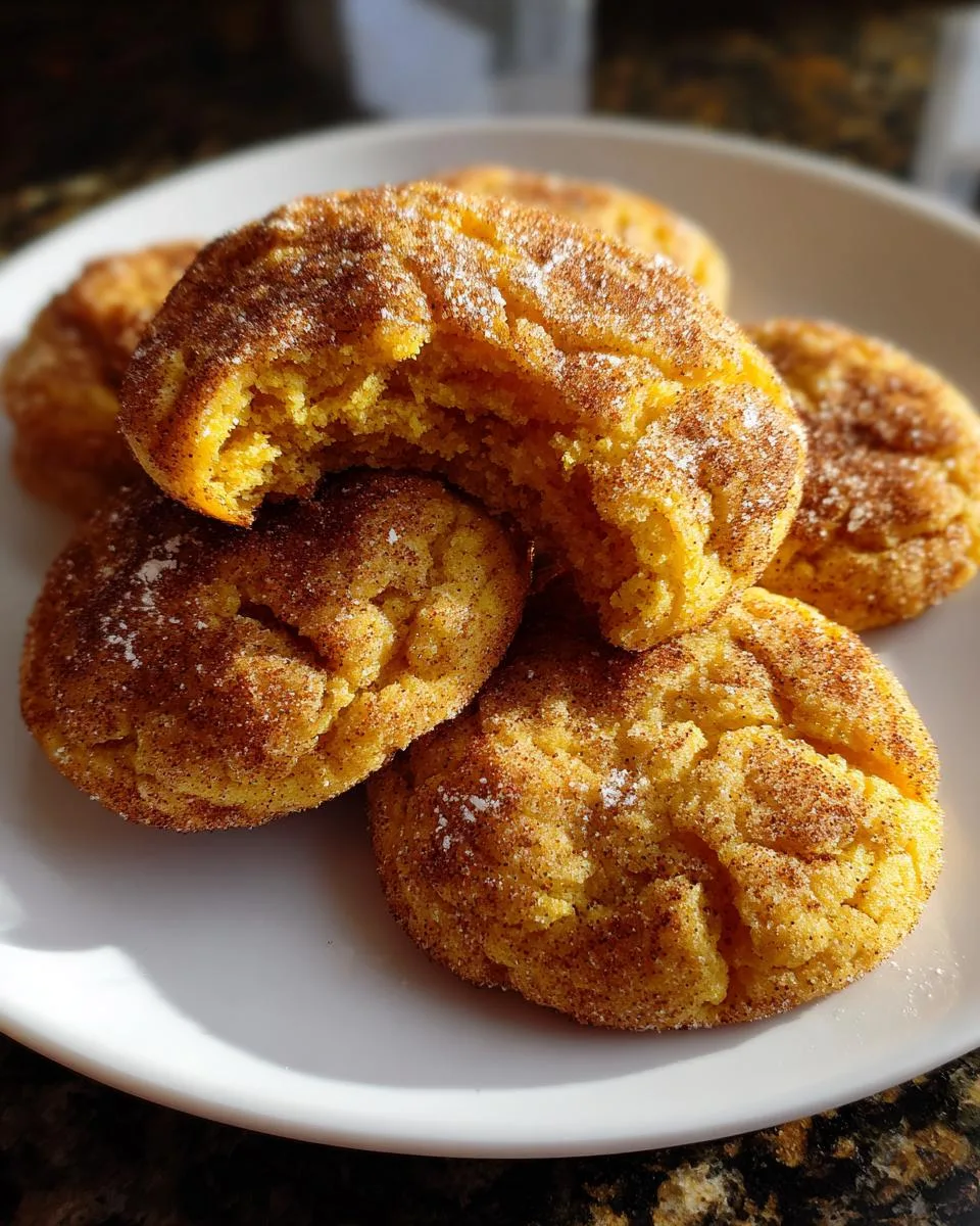 Pumpkin Snickerdoodle Cookies - detail 2