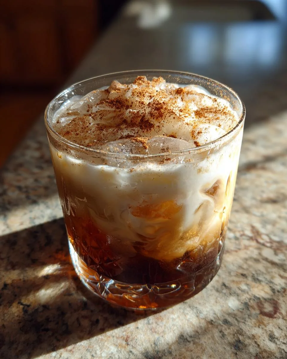 Creamy Pumpkin Spice White Russian Cocktail Recipe in 5 Steps 6 Pumpkin Spice White Russian Cocktail - detail 1