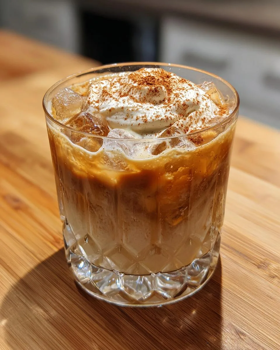 Creamy Pumpkin Spice White Russian Cocktail Recipe in 5 Steps 7 Pumpkin Spice White Russian Cocktail - detail 2