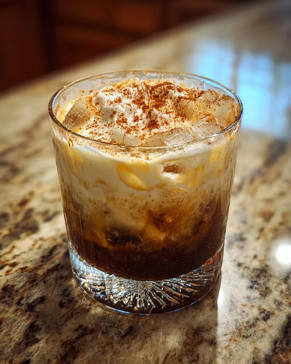 Creamy Pumpkin Spice White Russian Cocktail Recipe in 5 Steps 9 Pumpkin Spice White Russian Cocktail - detail 4