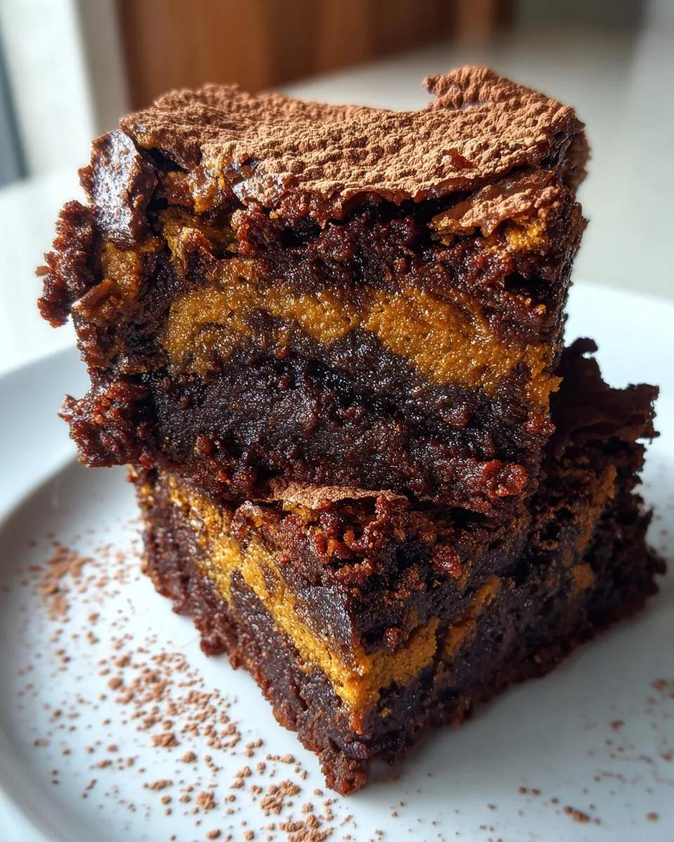 Pumpkin Swirl Brownies - detail 1