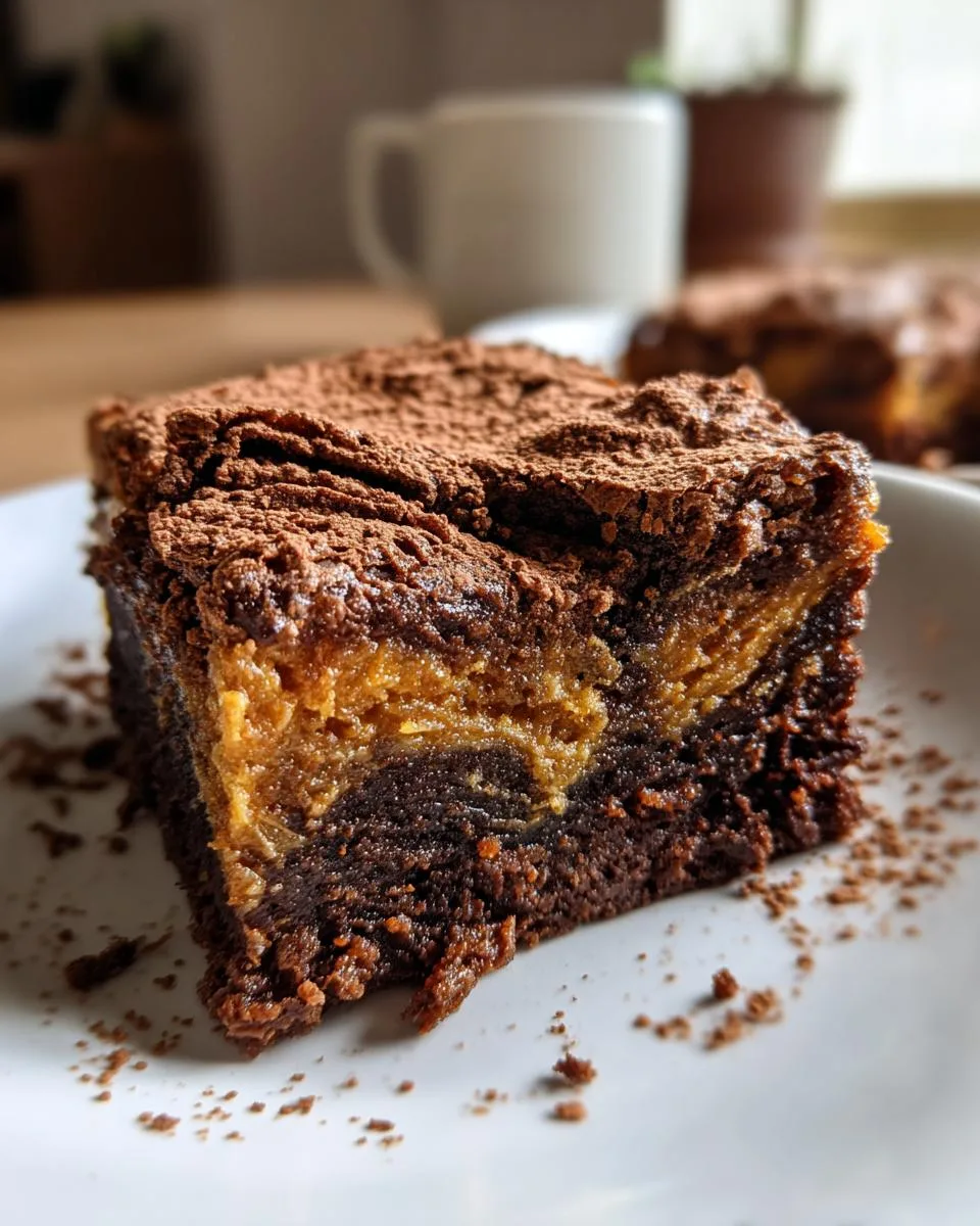 Pumpkin Swirl Brownies - detail 2