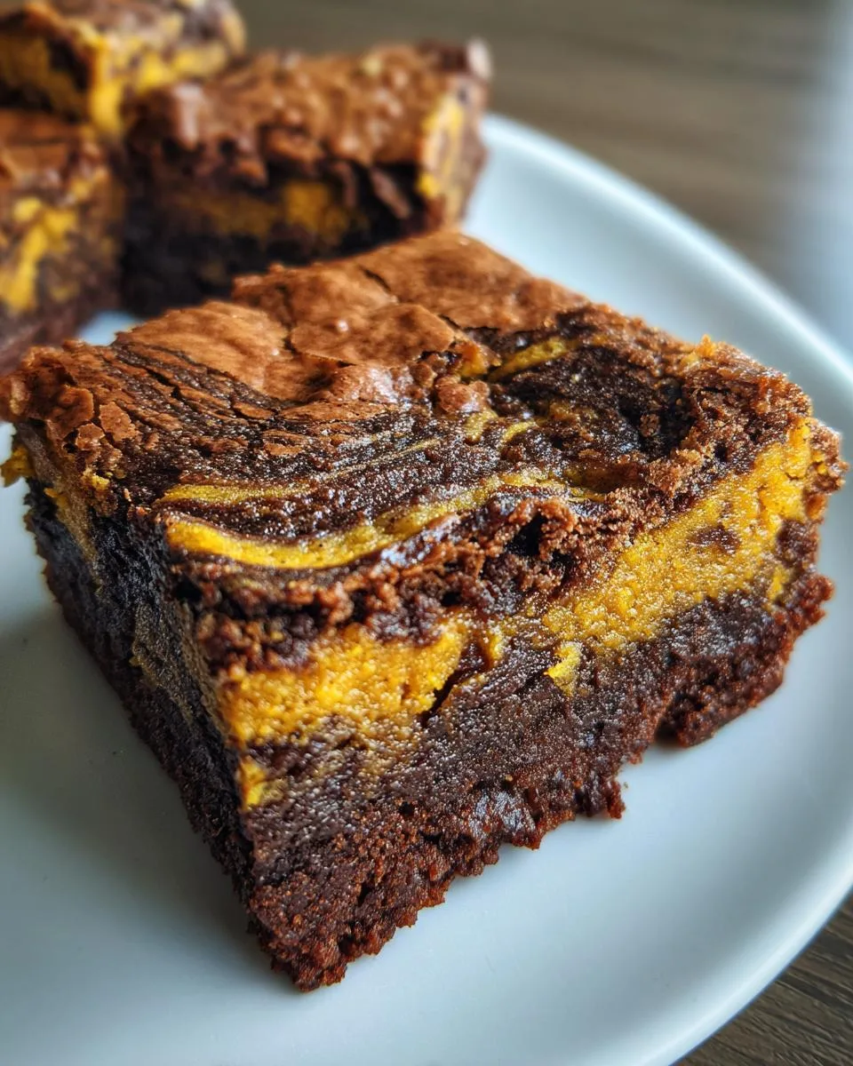 27 Irresistible Pumpkin Swirl Brownies That Wow Every Time 8 Pumpkin Swirl Brownies - detail 3