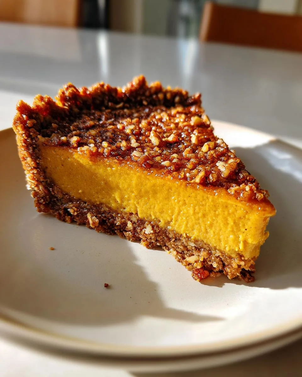 Pumpkin Tart with Pecan Crust - detail 4