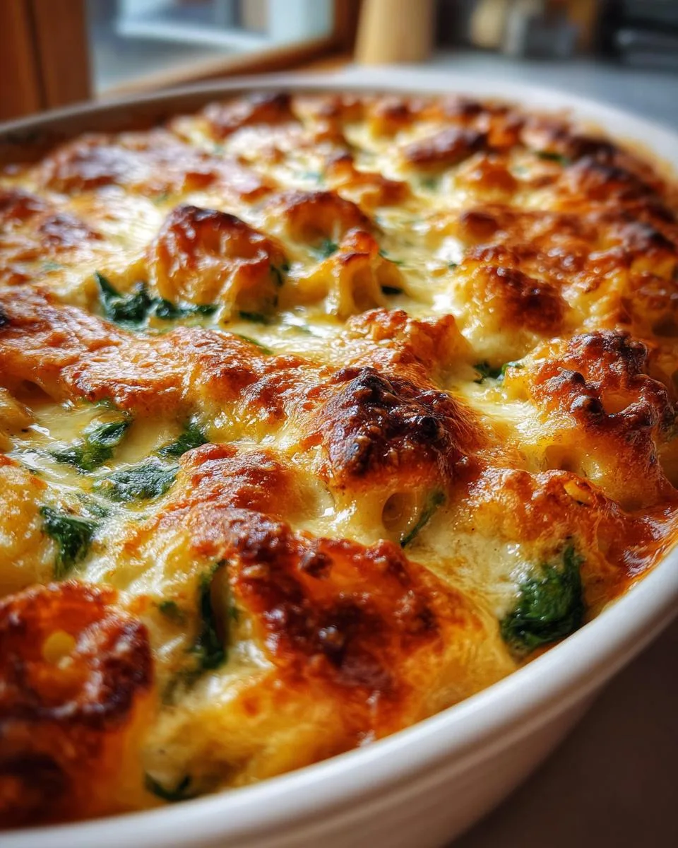 Pumpkin and Spinach Pasta Bake - detail 1