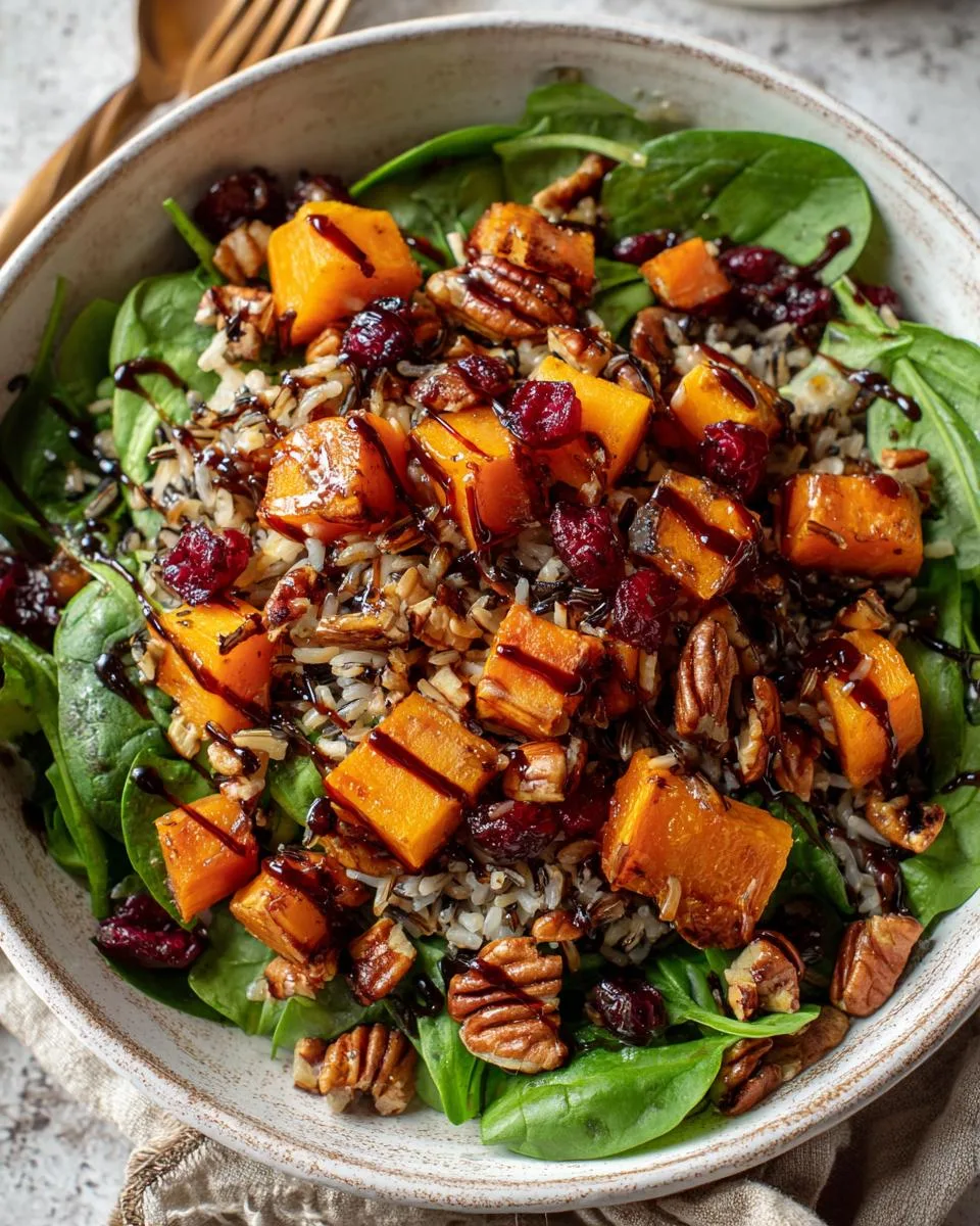 Pumpkin and Wild Rice Autumn Bowl - detail 1
