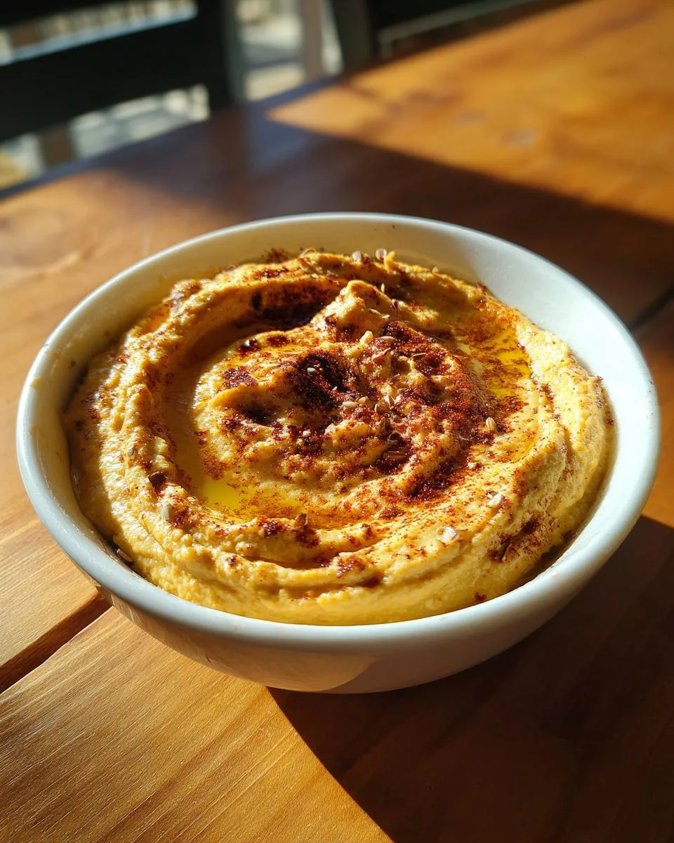 51 Irresistible Roasted Pumpkin Hummus Hacks for Fall 7 Roasted Pumpkin Hummus - detail 2