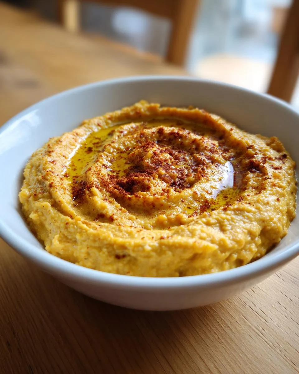 51 Irresistible Roasted Pumpkin Hummus Hacks for Fall 8 Roasted Pumpkin Hummus - detail 3