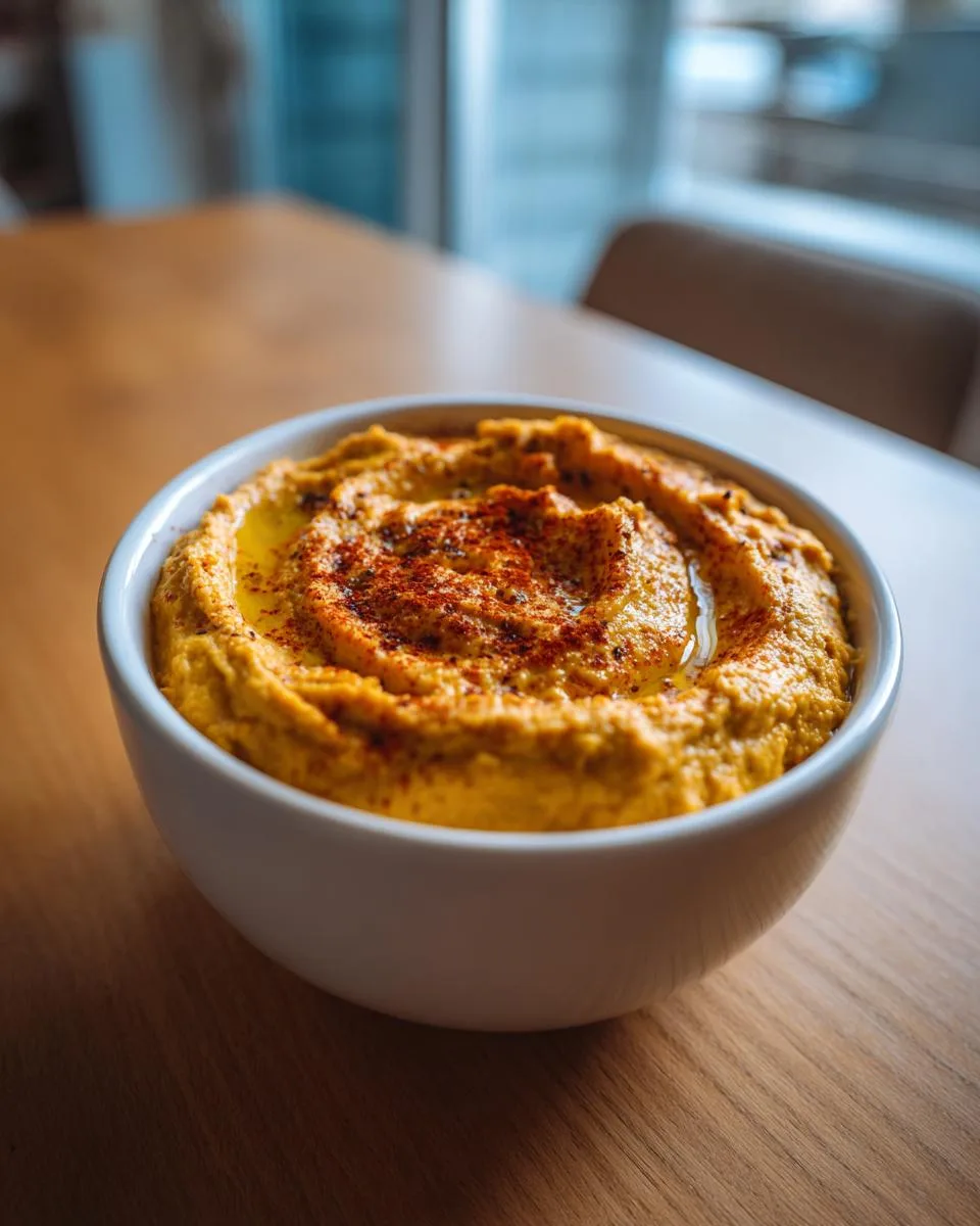 51 Irresistible Roasted Pumpkin Hummus Hacks for Fall 9 Roasted Pumpkin Hummus - detail 4