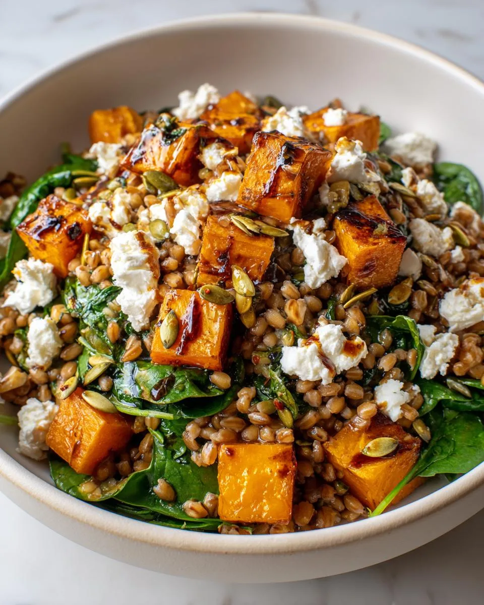 Roasted Pumpkin and Farro Salad - detail 1