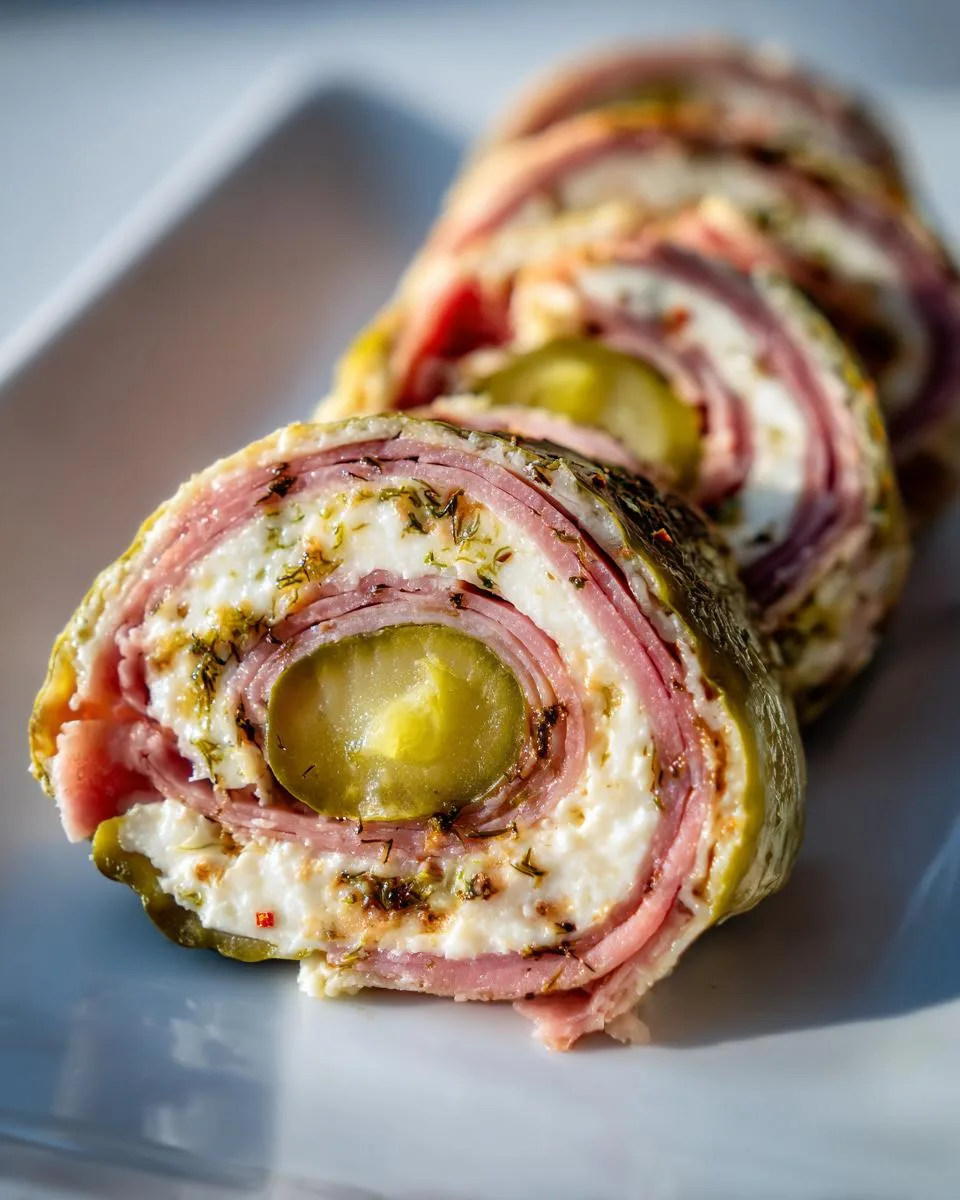 5-Star Spicy Pickle Roll-Ups - Irresistible Party Snack! 5 Spicy Pickle Roll-Ups - detail 1