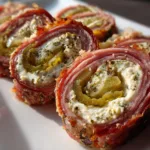 5-Star Spicy Pickle Roll-Ups - Irresistible Party Snack! 8 Spicy Pickle Roll-Ups