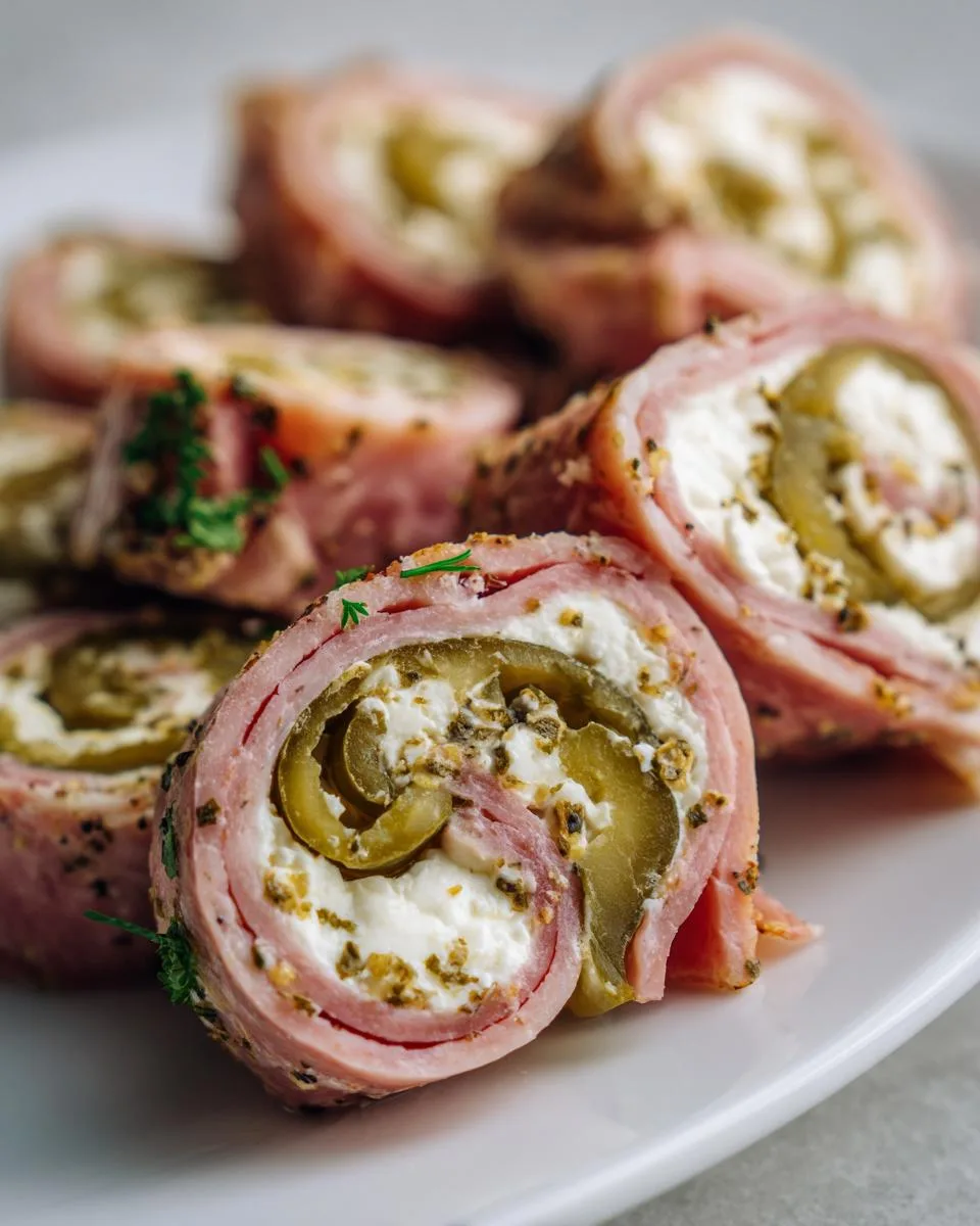 5-Star Spicy Pickle Roll-Ups - Irresistible Party Snack! 6 Spicy Pickle Roll-Ups - detail 2