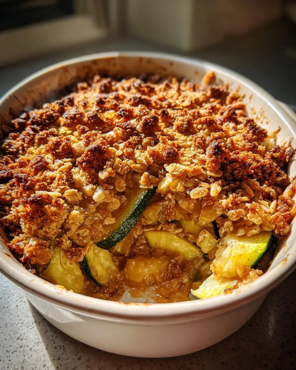 Amazing Zucchini Crisp That Will Fool Everyone Every Time 7 Zucchini Crisp (Apple Crisp) - detail 3