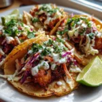 Baja Fish Tacos with Creamy Slaw