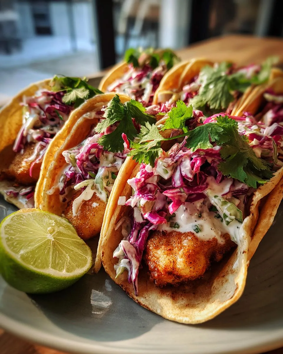 Baja Fish Tacos with Creamy Slaw - detail 2
