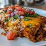 Beef and Bean Smothered Burritos