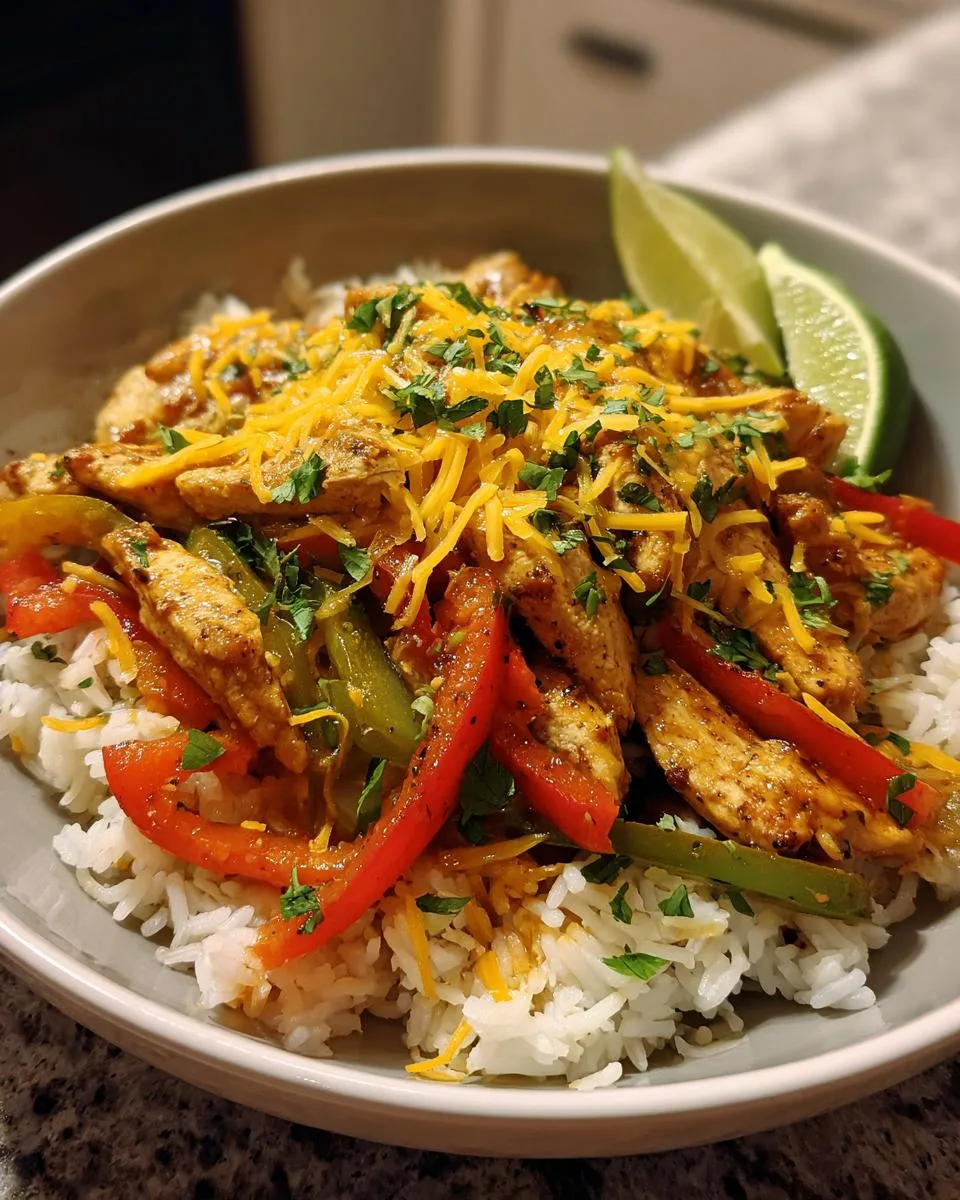 Chicken Fajita Taco Bowls - detail 1