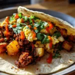 Chorizo and Potato Breakfast Tacos