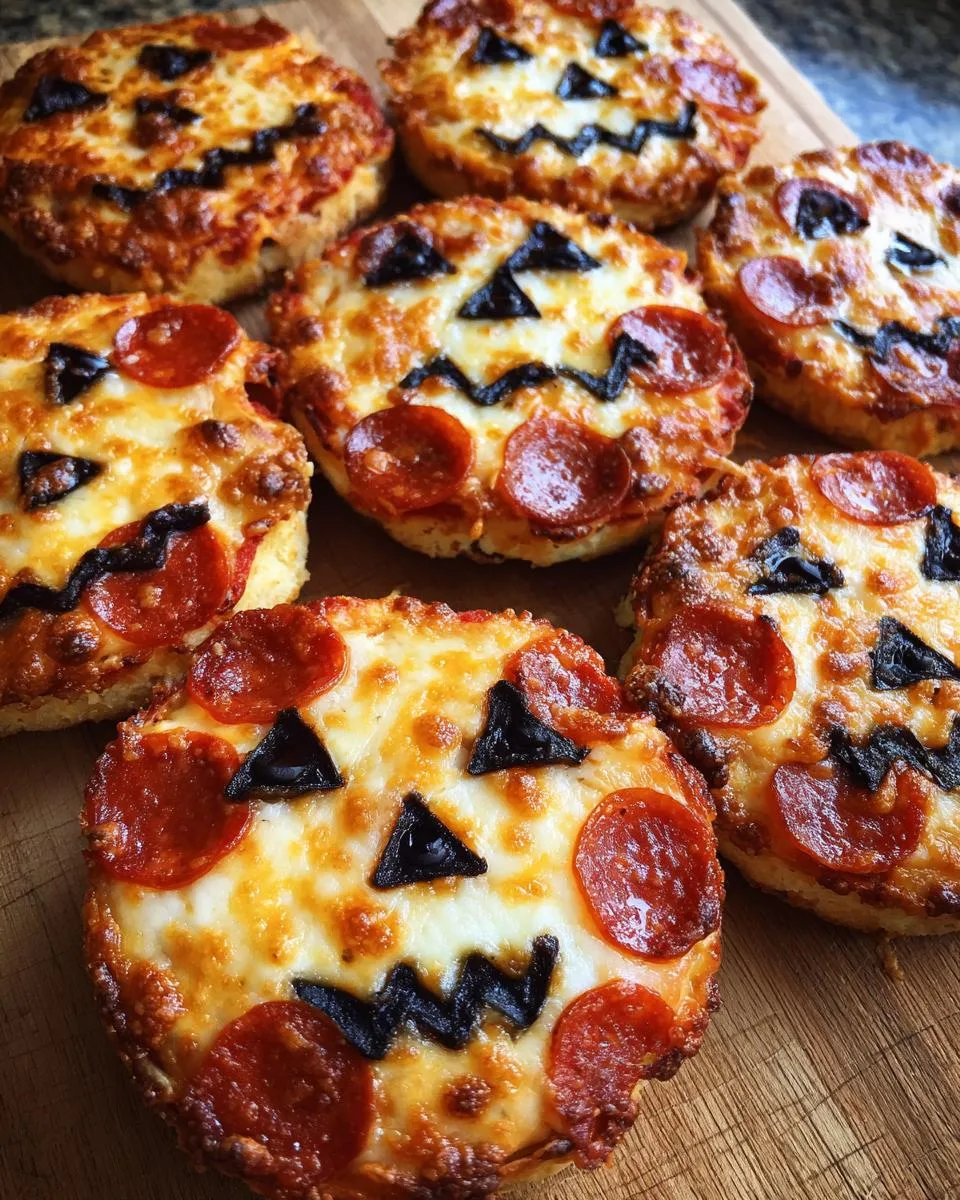 20-Minute Jack-O’-Lantern Mini Pizzas That Kids Devour 6 Jack-O’-Lantern Mini Pizzas - detail 2
