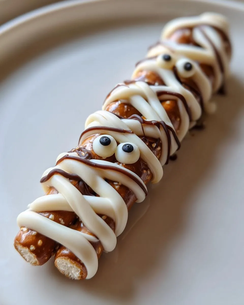 15-Minute Mummy Pretzel Rods - Spooky & Irresistible! 4 Mummy Pretzel Rods - detail 1