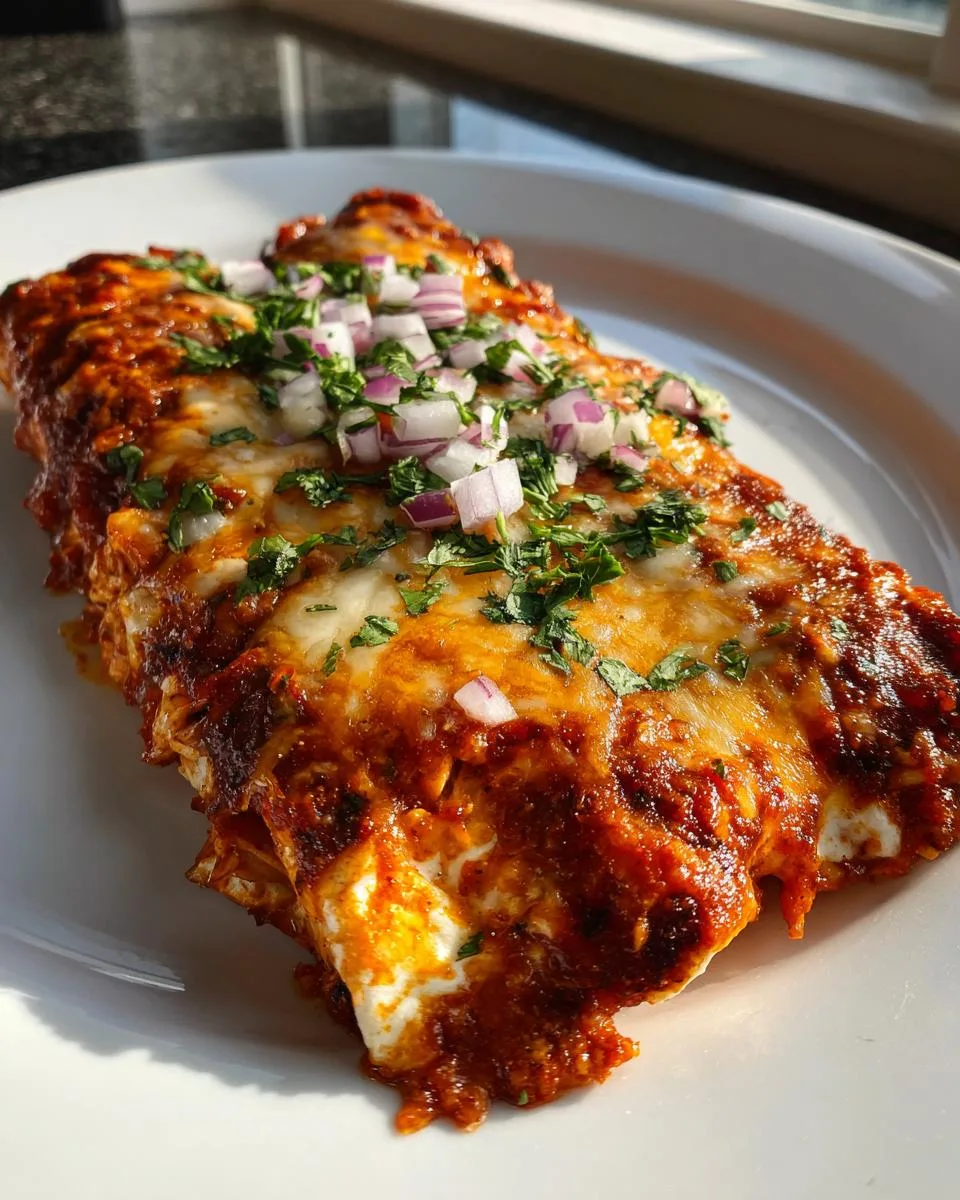 Red Sauce Chicken Enchiladas - detail 1