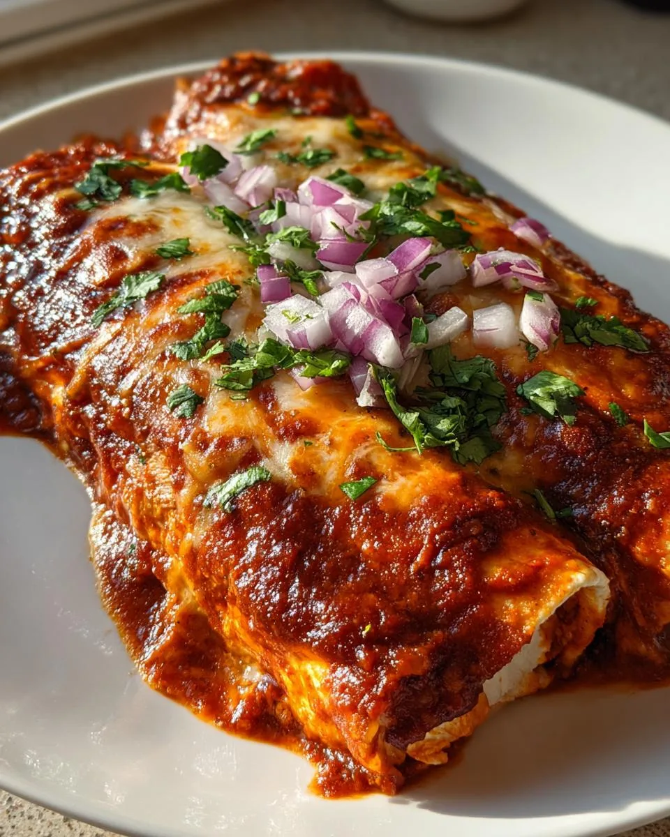 Red Sauce Chicken Enchiladas - detail 3