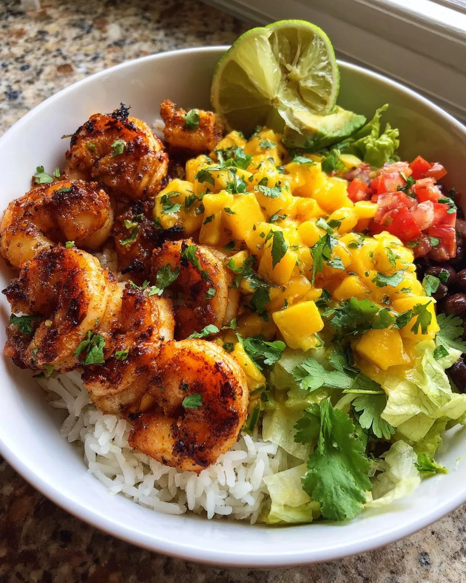 25-Minute Shrimp Taco Bowls with Mango Salsa Perfection 5 Shrimp Taco Bowls with Mango Salsa - detail 1