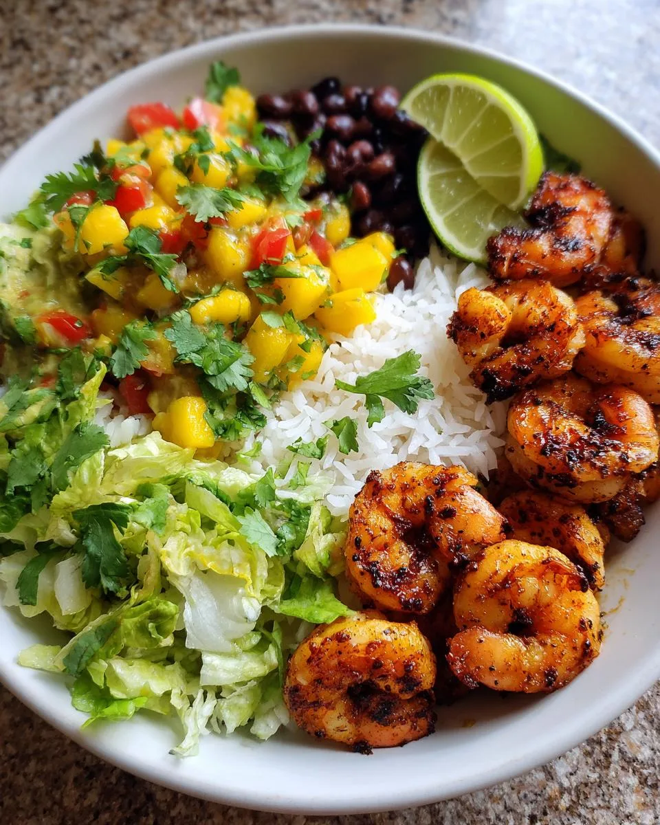 25-Minute Shrimp Taco Bowls with Mango Salsa Perfection 6 Shrimp Taco Bowls with Mango Salsa - detail 2