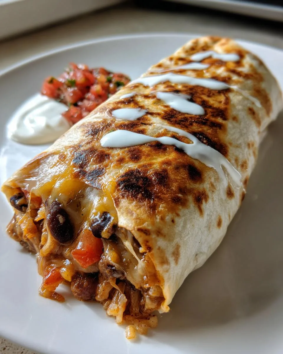 Vegetarian Bean and Cheese Burritos - detail 3