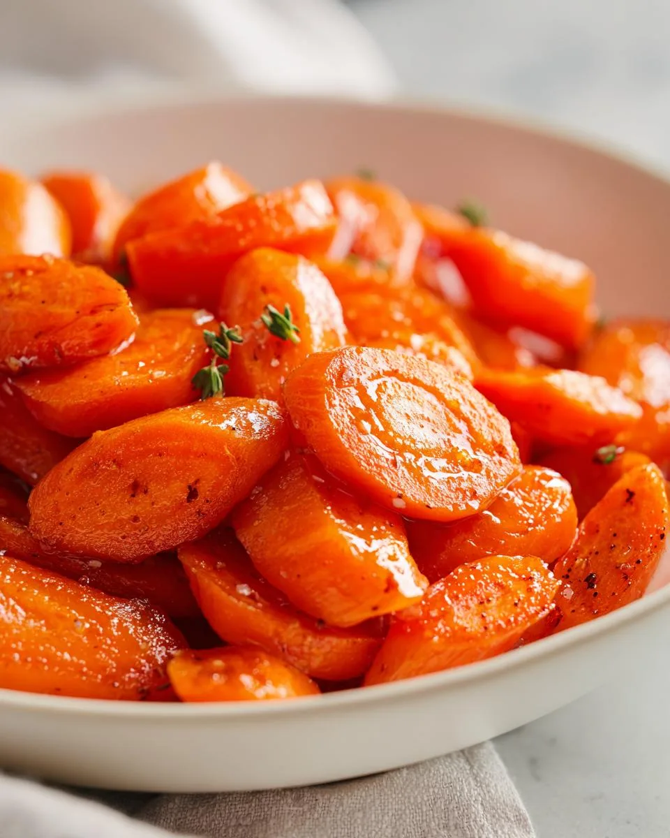 Apple Glazed Carrots - detail 2