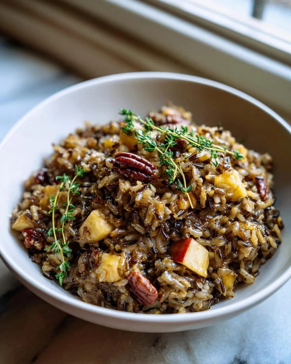 Apple Pecan Wild Rice Pilaf - detail 2