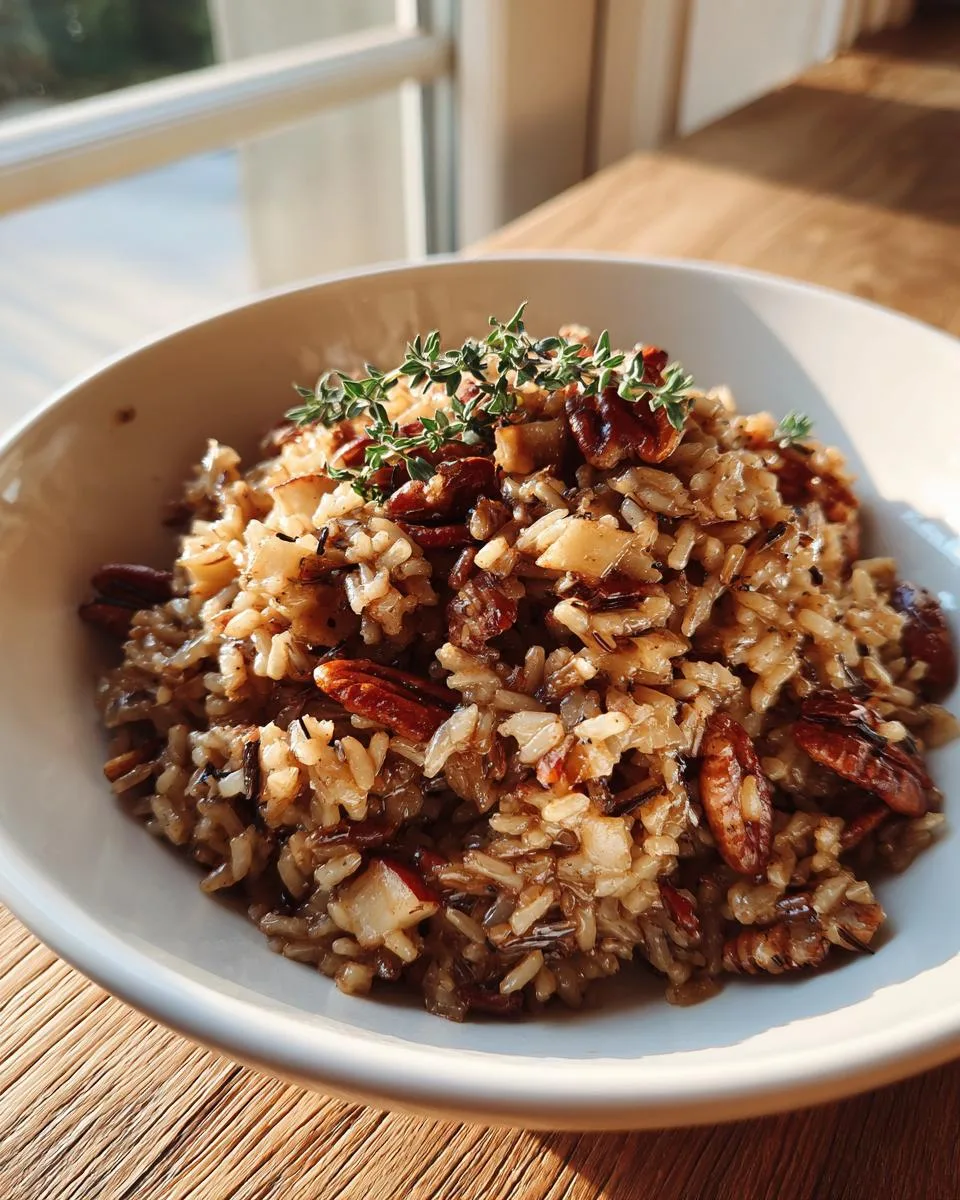 Apple Pecan Wild Rice Pilaf - detail 3