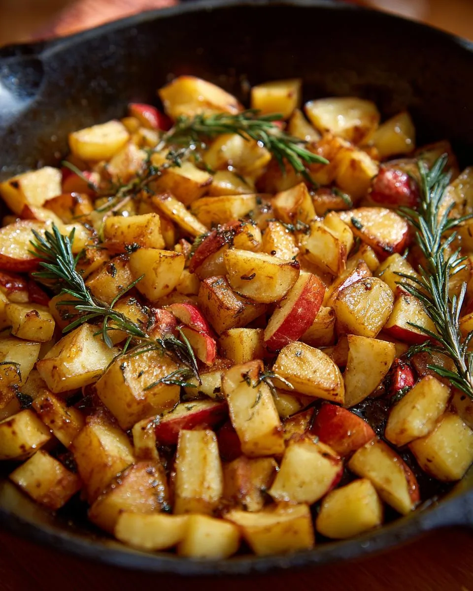 Apple Rosemary Skillet Potatoes - detail 2