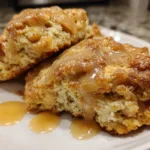 Apple Scones with Maple Glaze