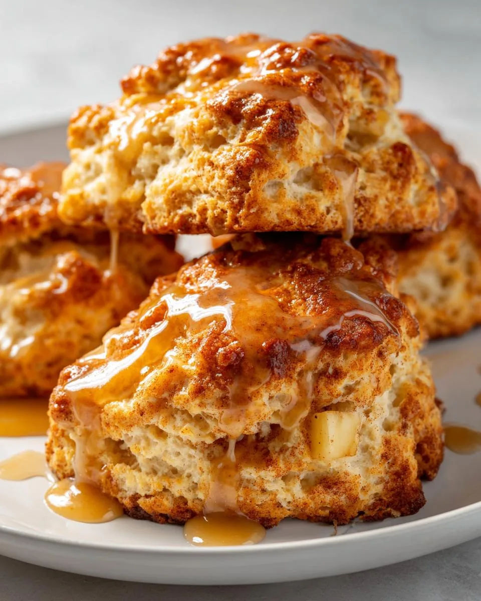 Apple Scones with Maple Glaze - detail 3