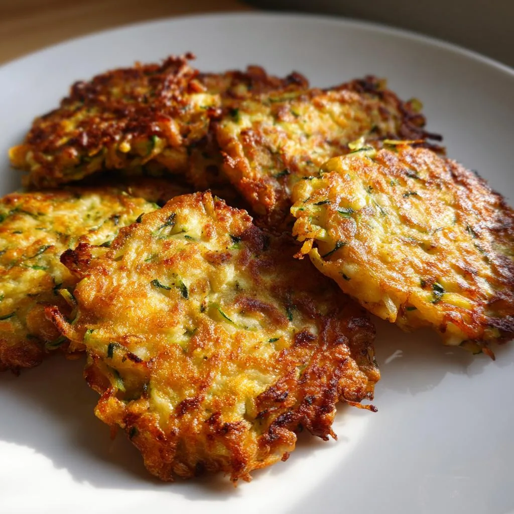Apple Zucchini Fritters - detail 1