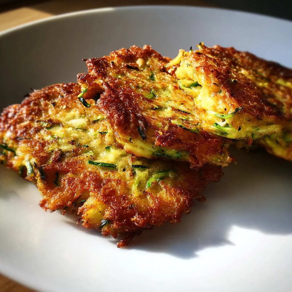 Apple Zucchini Fritters - detail 2
