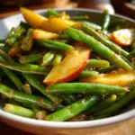 Balsamic Apple Glazed Green Beans