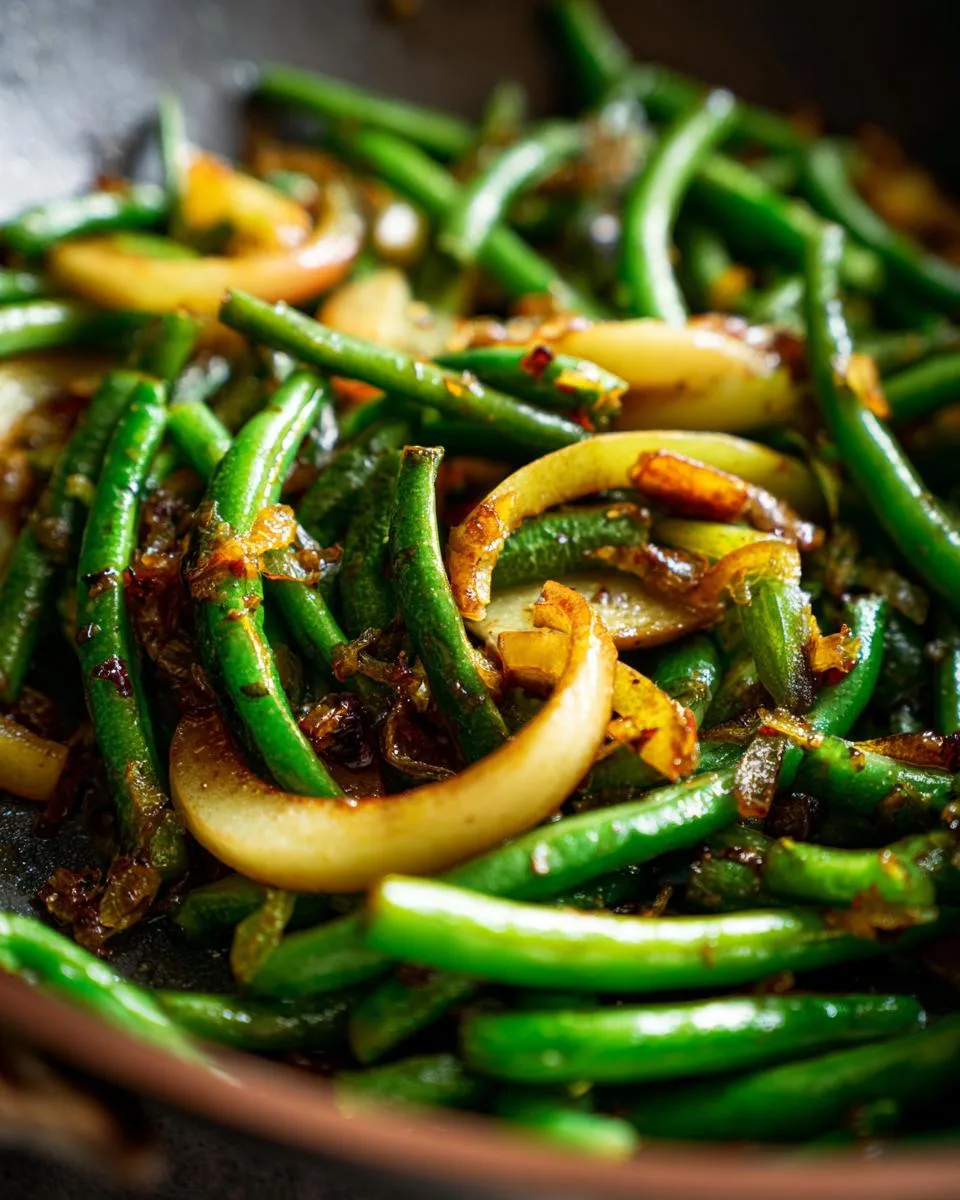 Balsamic Apple Glazed Green Beans - detail 2