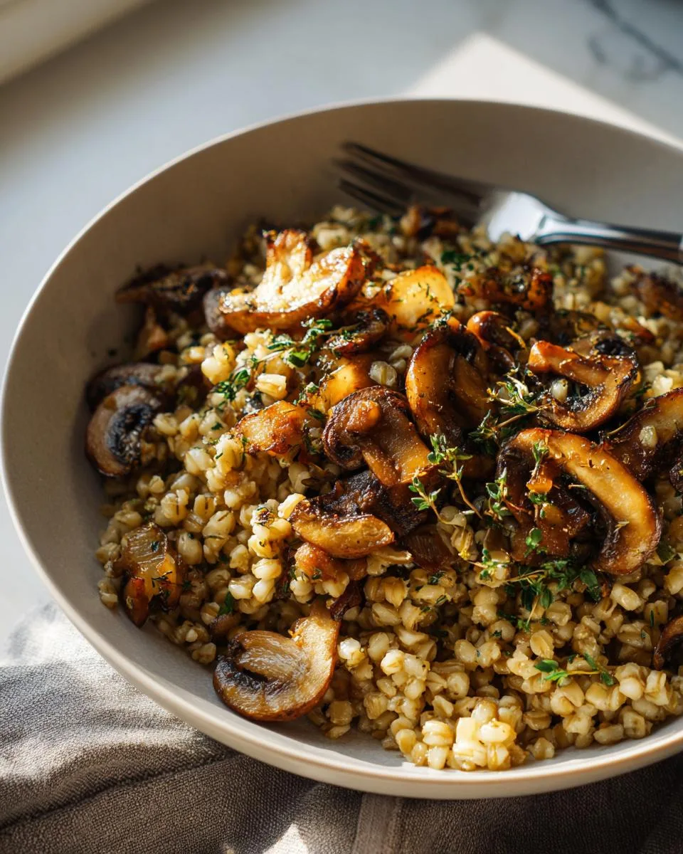 Barley Mushroom Pilaf - detail 1