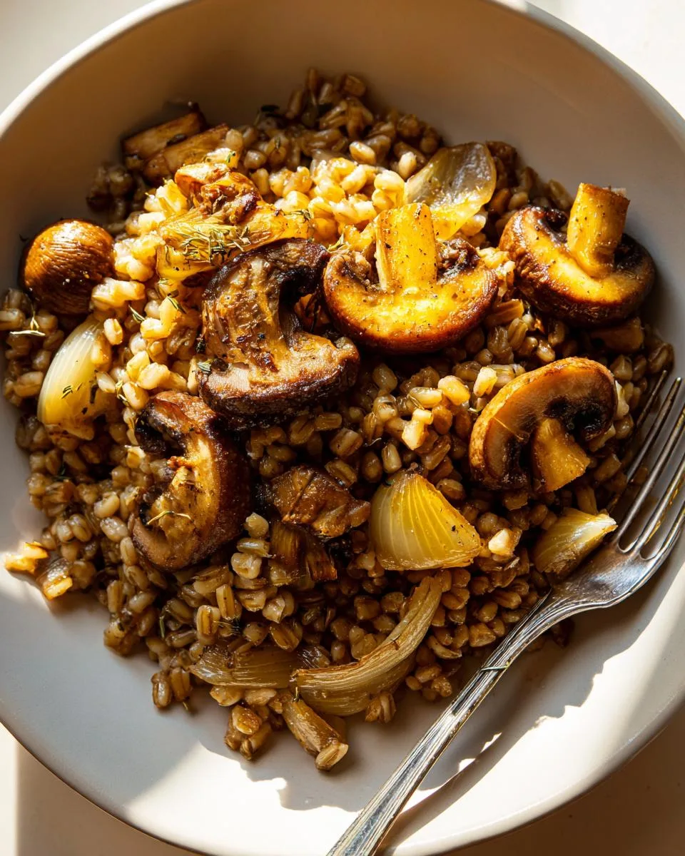 Barley Mushroom Pilaf - detail 2