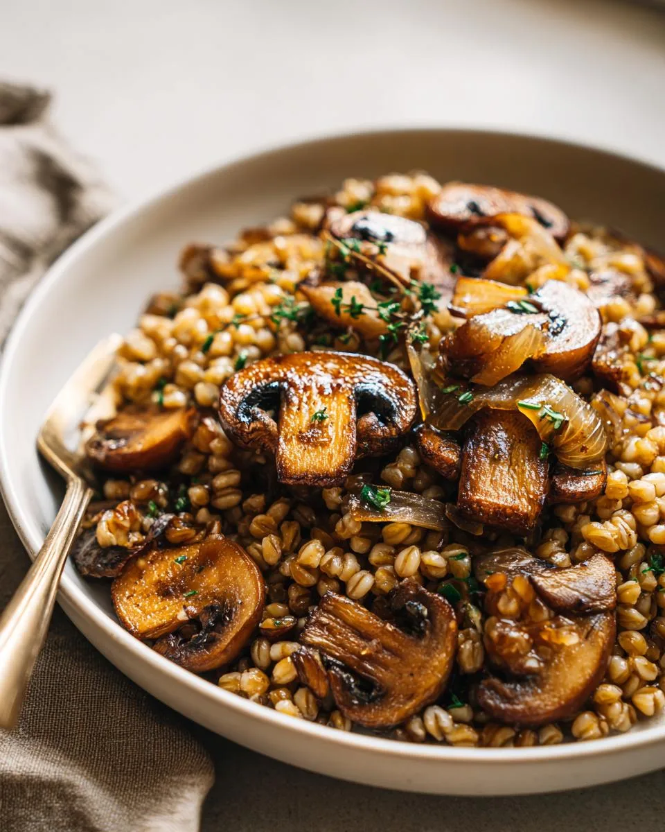 Barley Mushroom Pilaf - detail 3